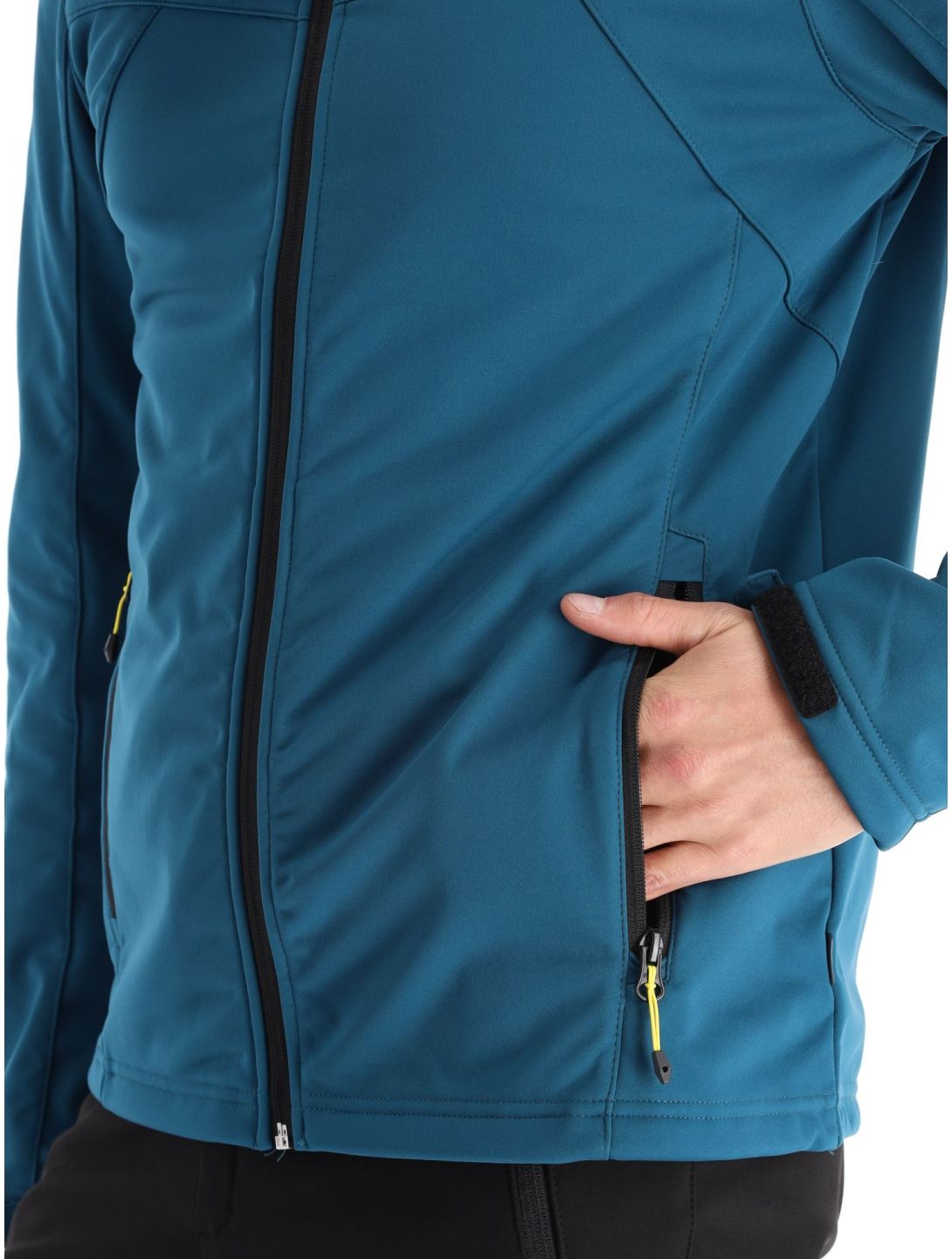 Icepeak, Biggs softshell ski jacket men turquoise blue 