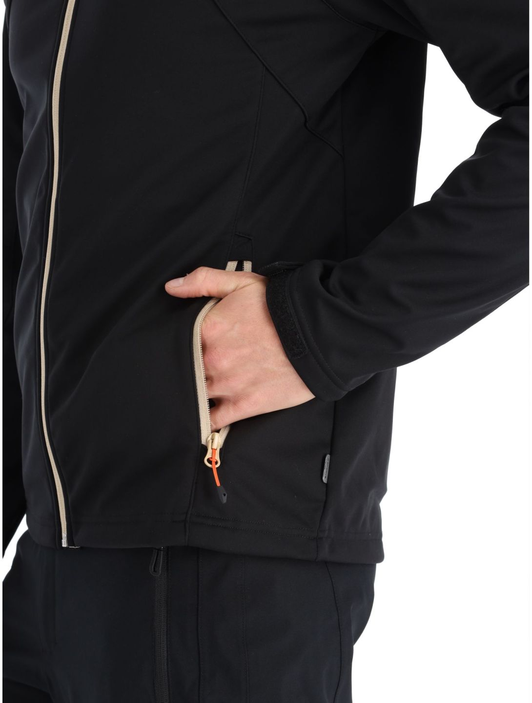 Icepeak, Biggs softshell ski jacket men black 