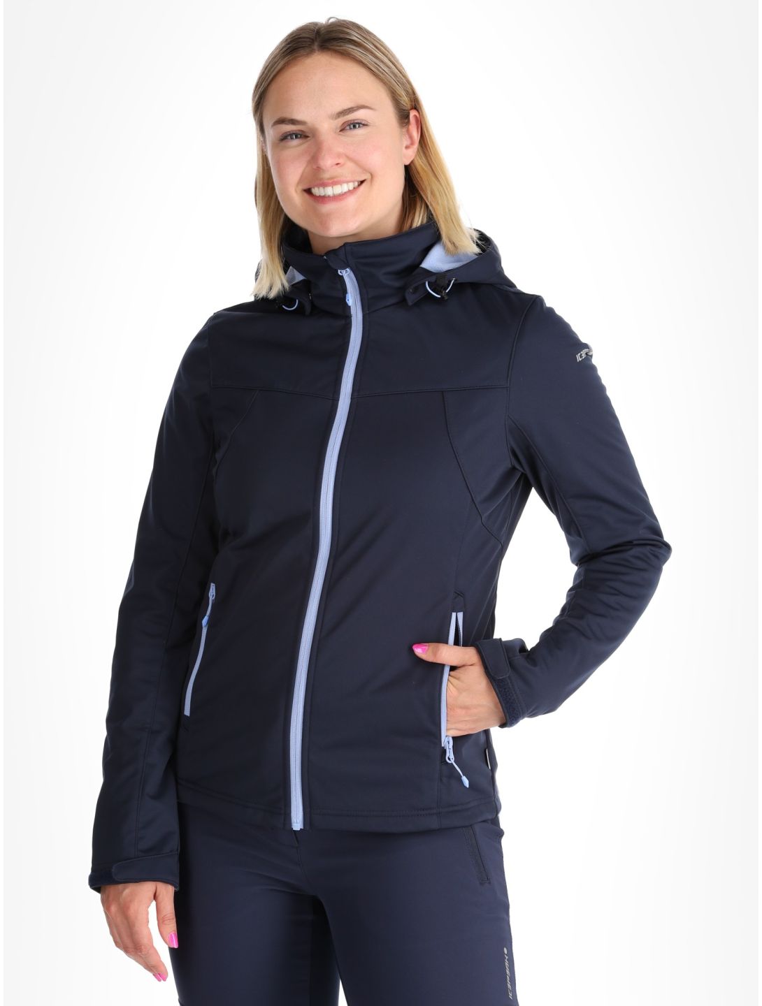 Icepeak, Boise softshell ski jacket women Blue blue 