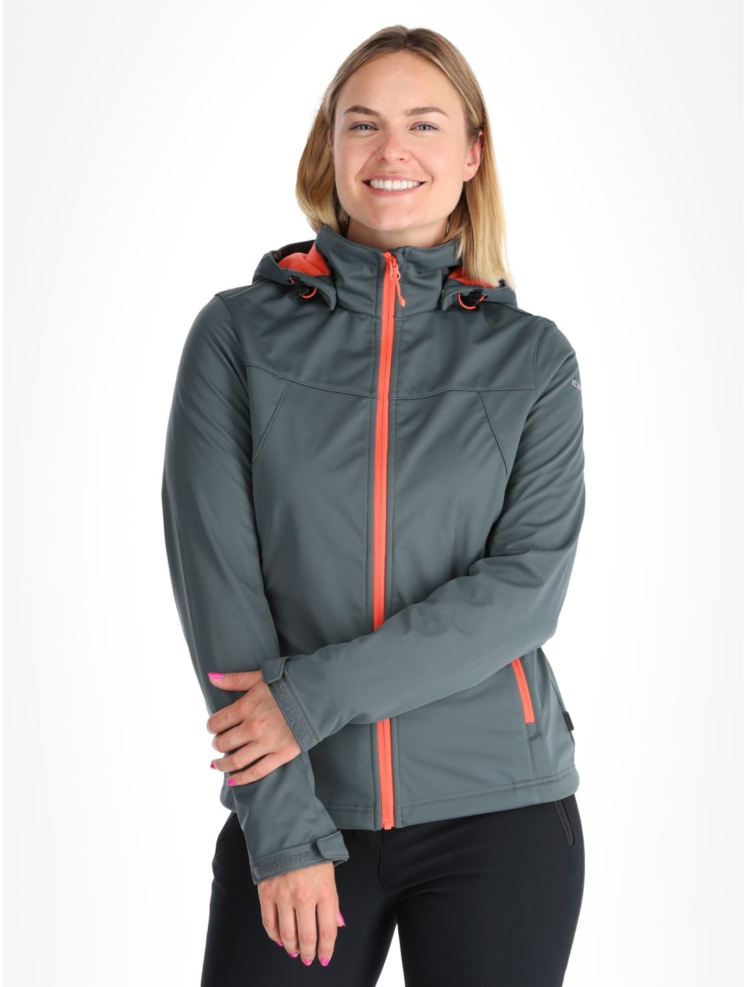 Icepeak, Boise softshell ski jacket women Green green 