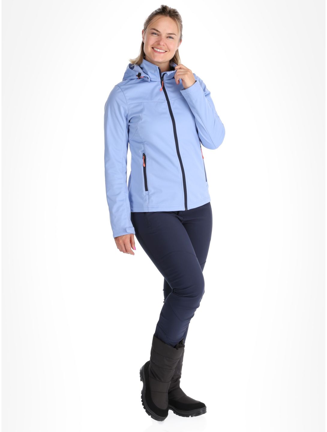 Icepeak, Boise softshell ski jacket women Light Blue blue 