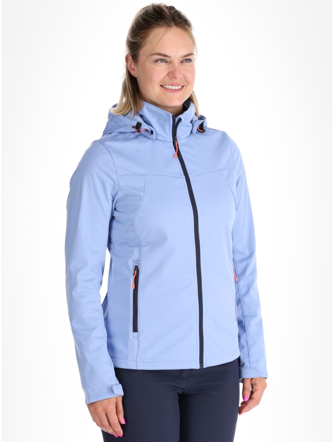 Icepeak, Boise softshell ski jacket women Light Blue blue 