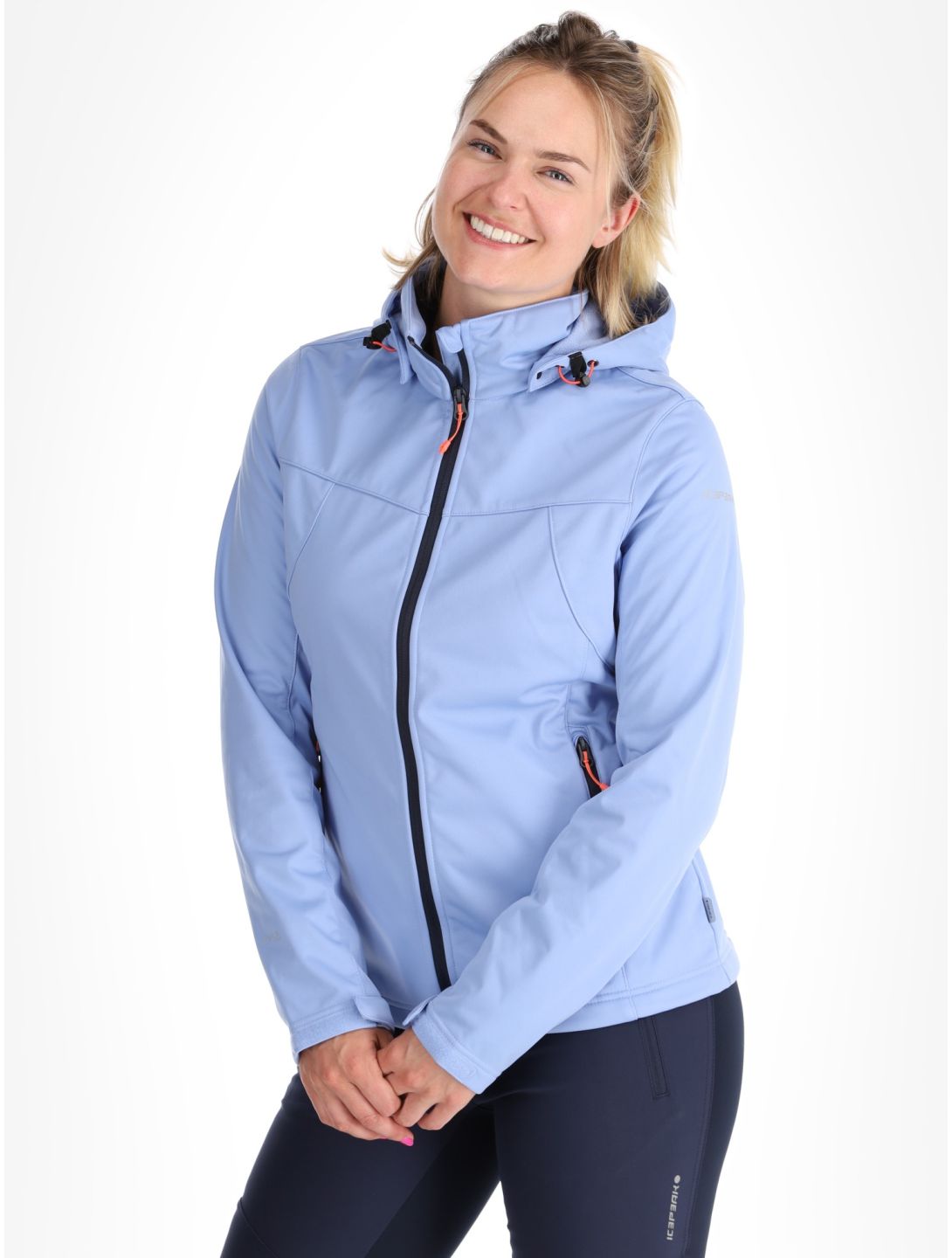 Icepeak, Boise softshell ski jacket women Light Blue blue 