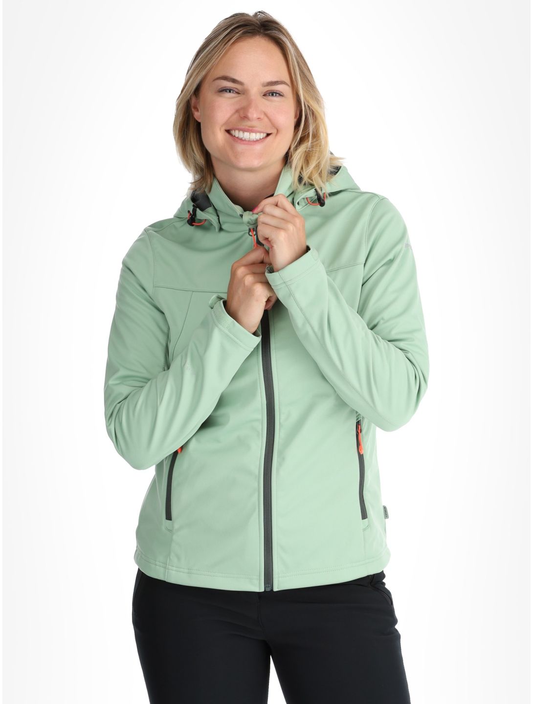 Icepeak, Boise softshell ski jacket women Light Green green 