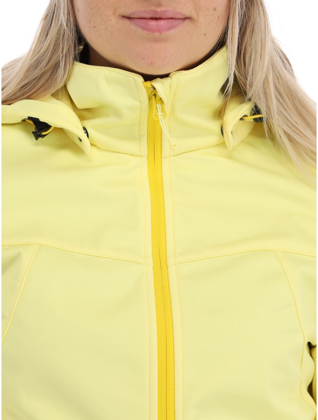 Icepeak, Boise softshell ski jacket women pastel yellow 