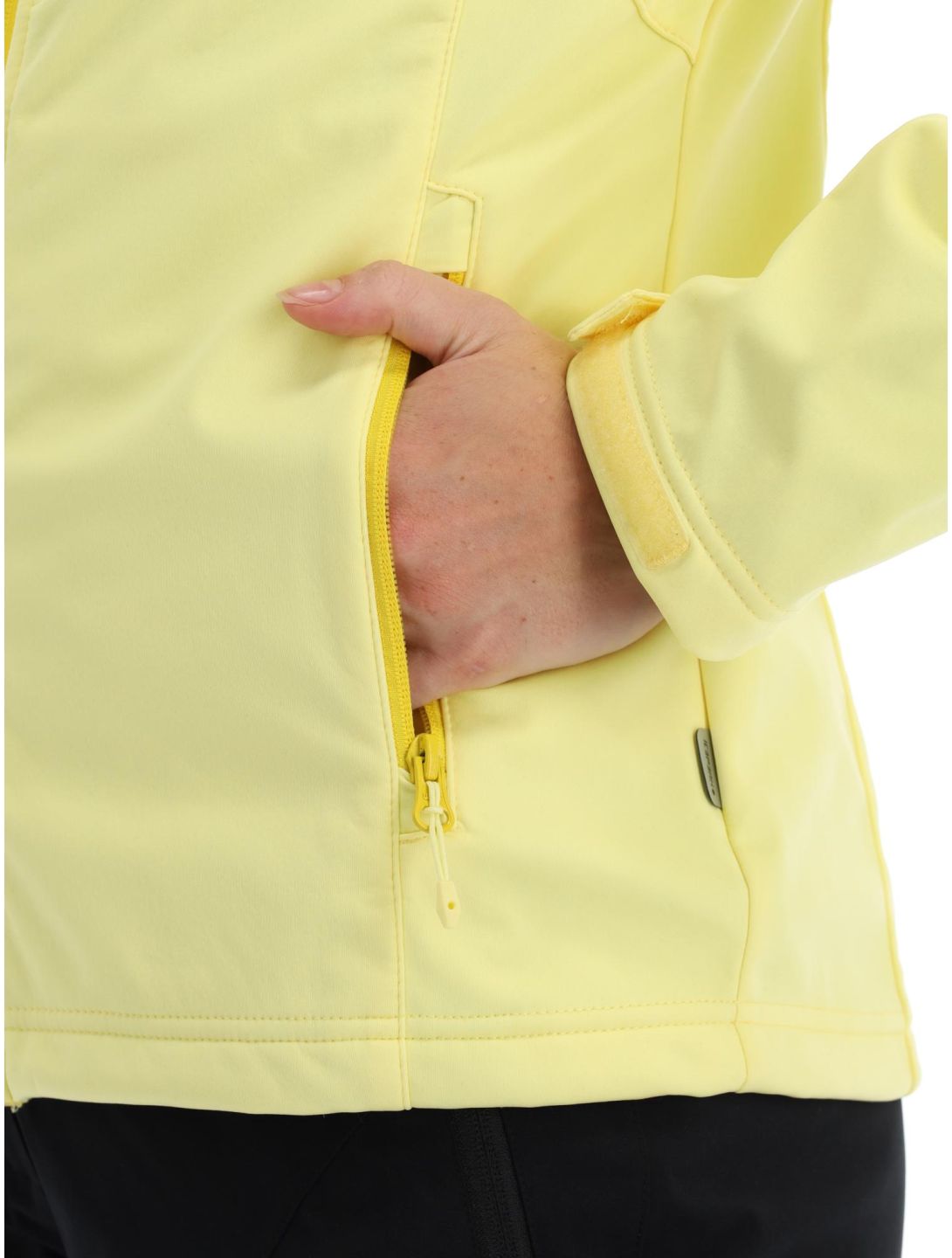 Icepeak, Boise softshell ski jacket women pastel yellow 