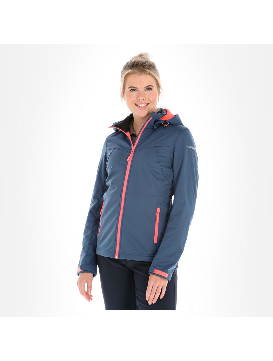 Icepeak, Boise softshell ski jacket women blue