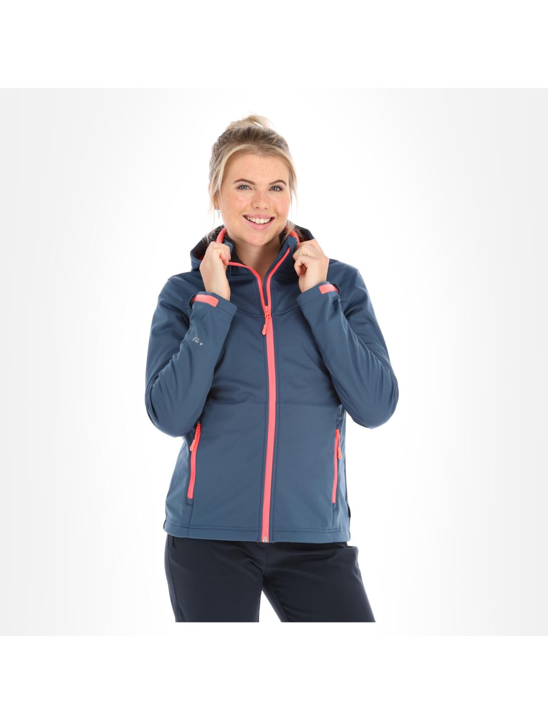 Icepeak, Boise softshell ski jacket women blue