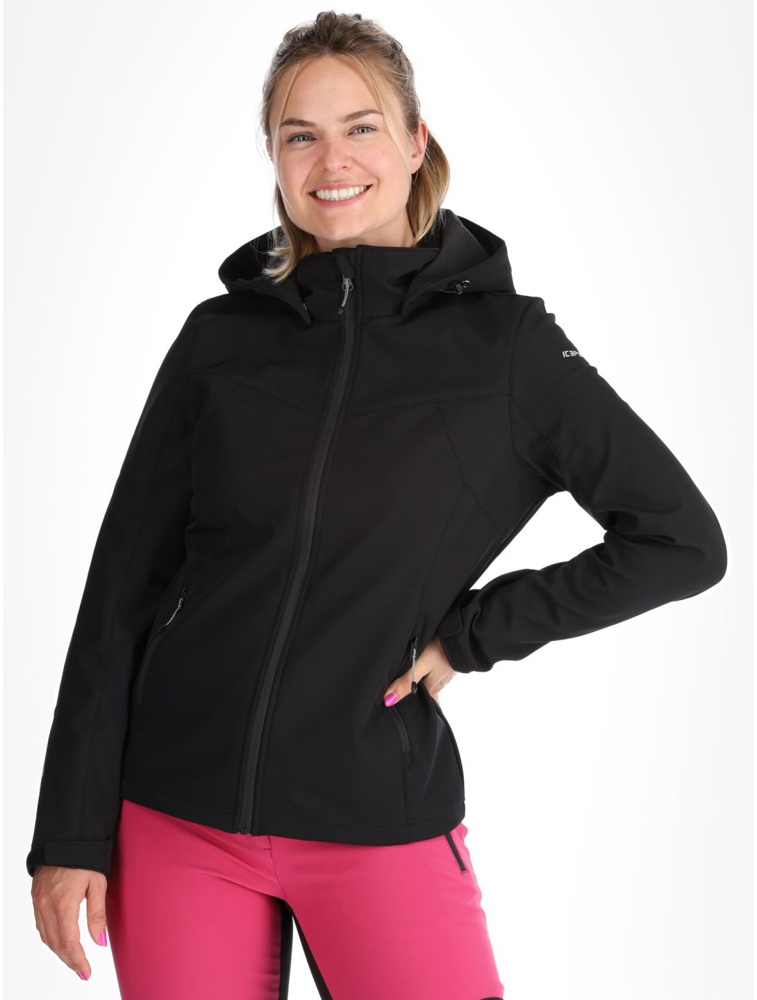 Icepeak, Brenham softshell ski jacket women Basic Black black 