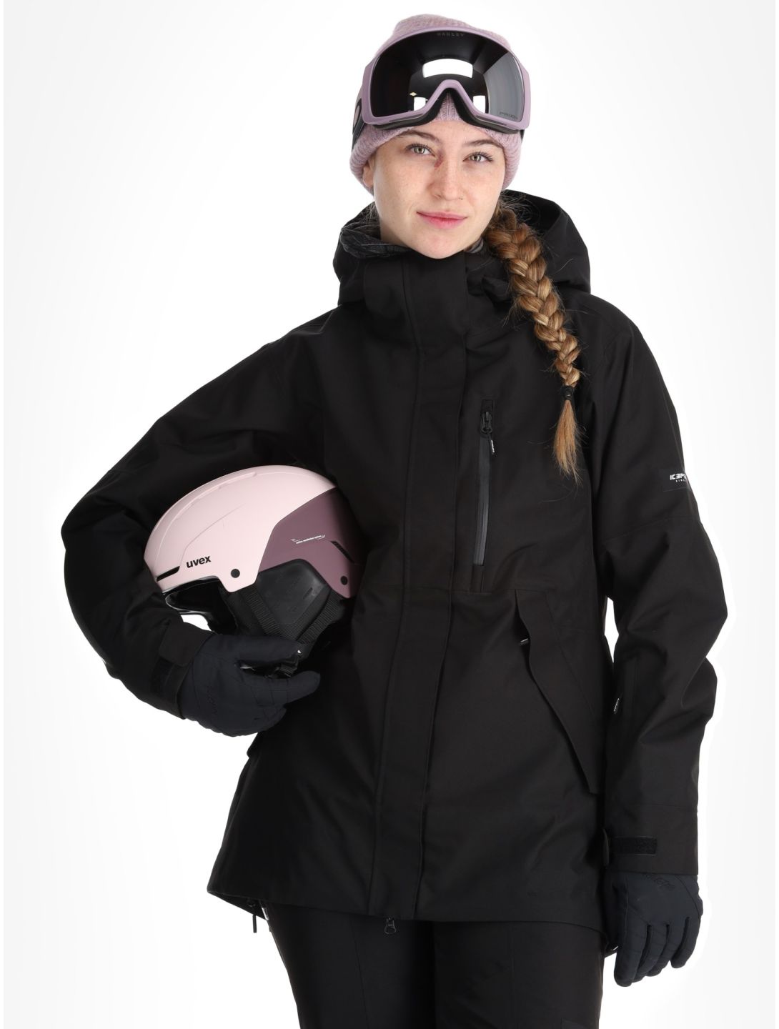 Icepeak, Cabot hardshell ski jacket women Black black 