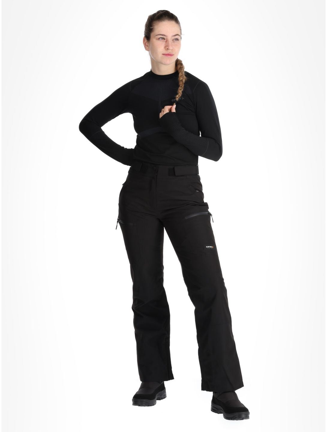 Icepeak, Calau hardshell ski pants women Black black 