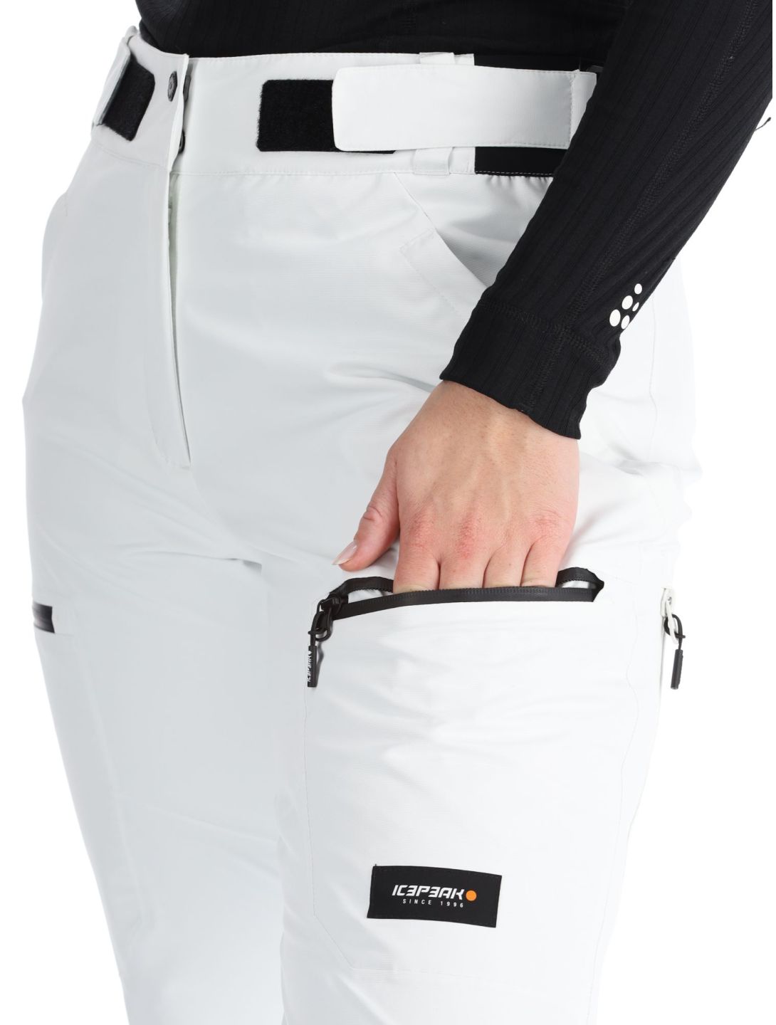 Icepeak, Calau hardshell ski pants women Natural White white 