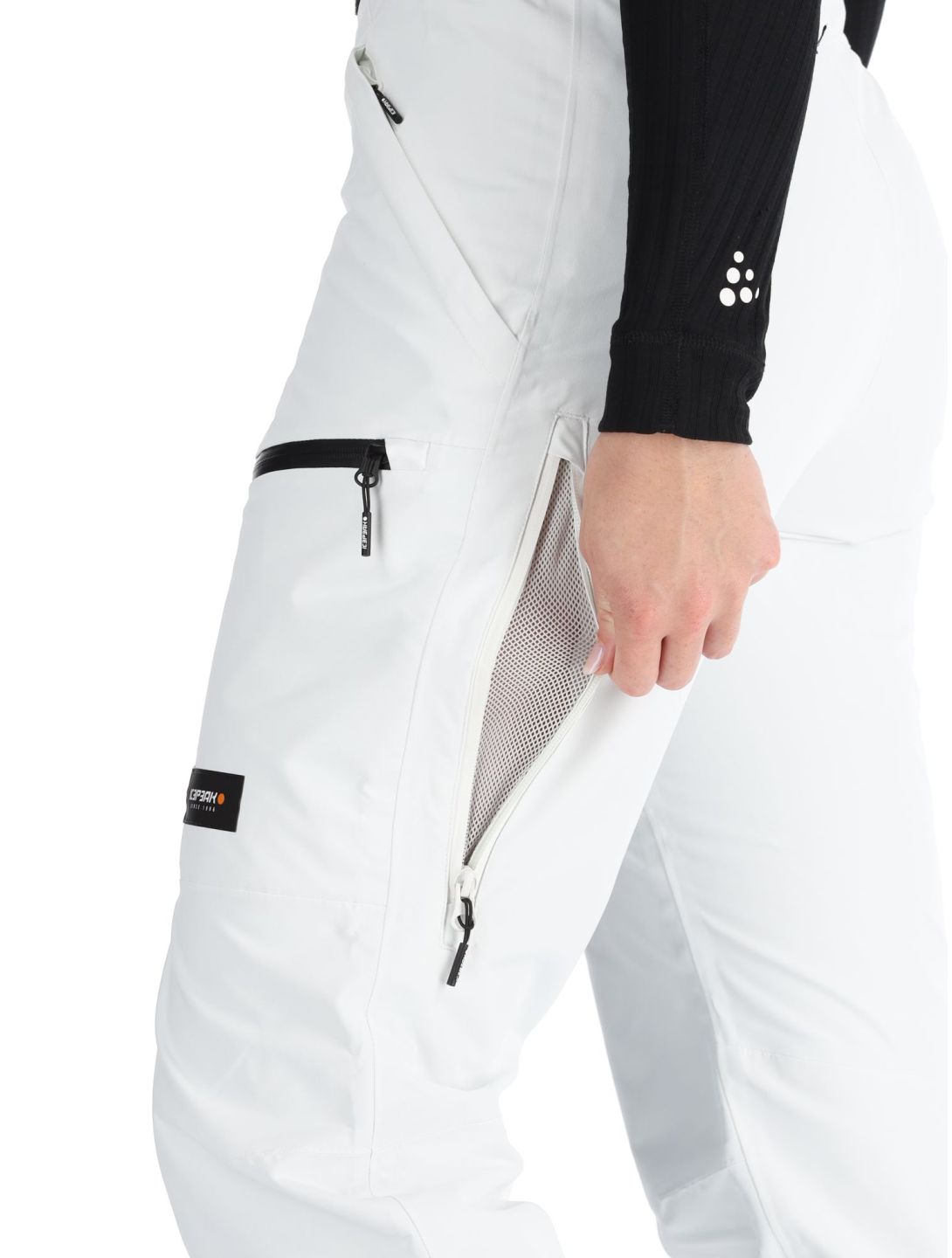 Icepeak, Calau hardshell ski pants women Natural White white 