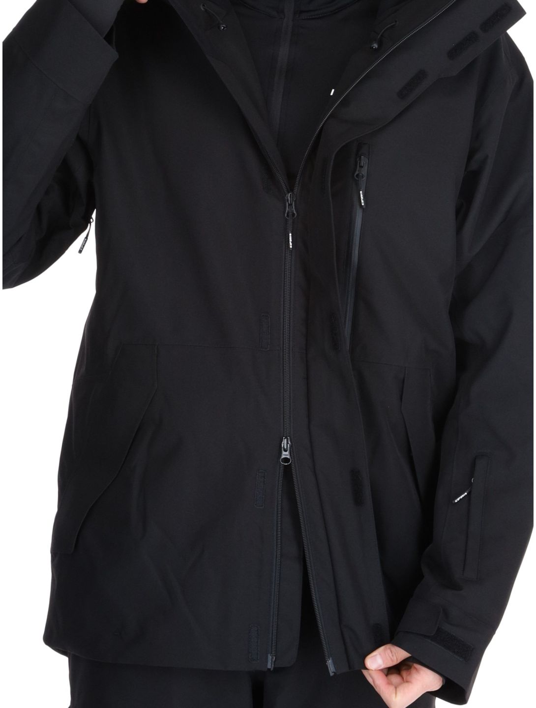 Icepeak, Casco ski jacket men Black black 