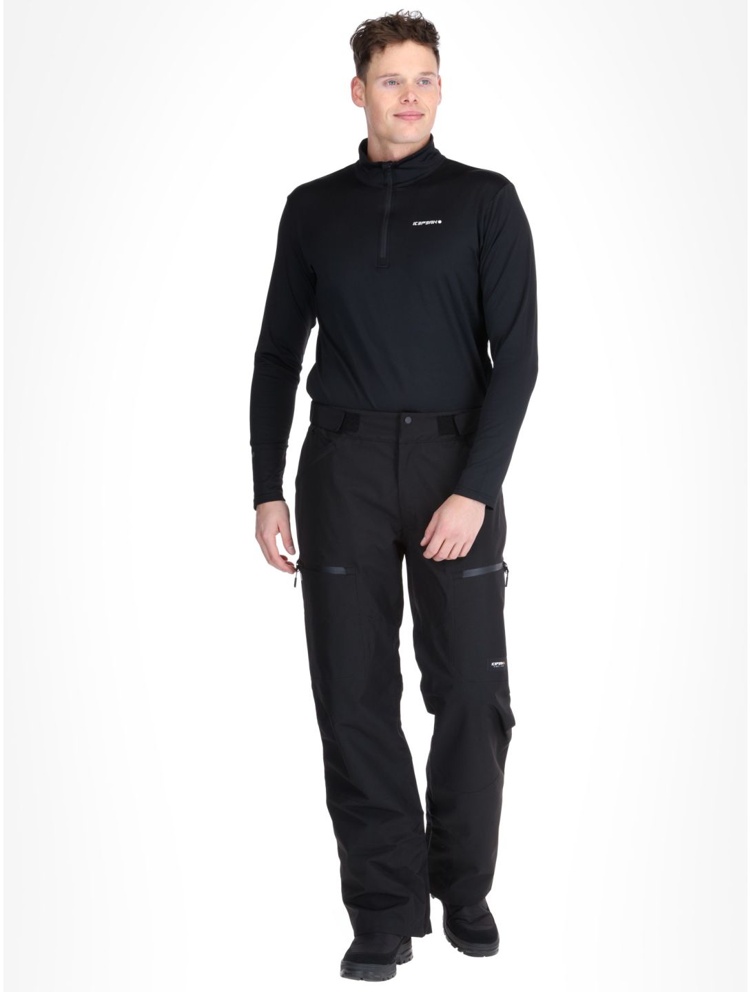 Icepeak, Caspian hardshell ski pants men Black black 