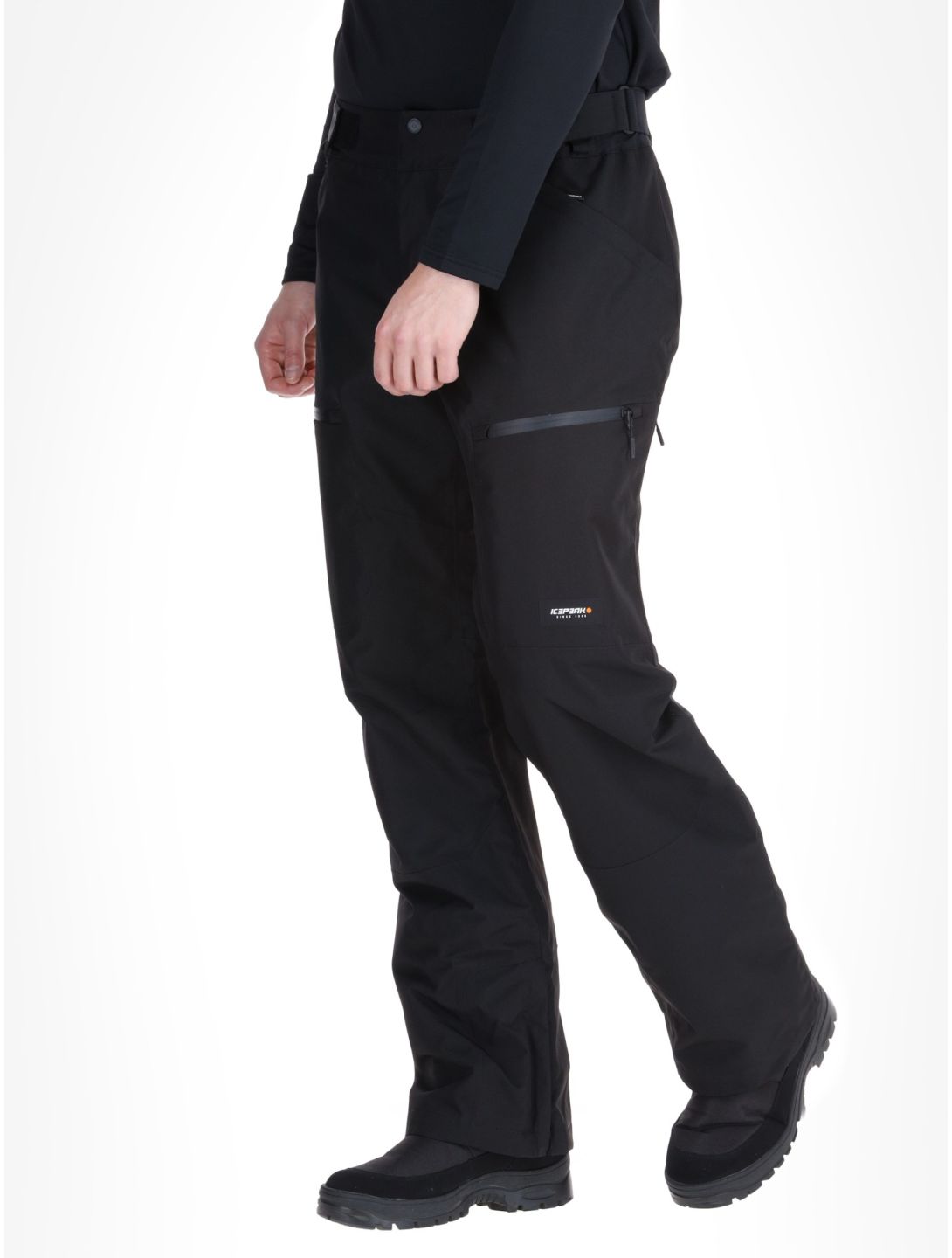 Icepeak, Caspian hardshell ski pants men Black black 