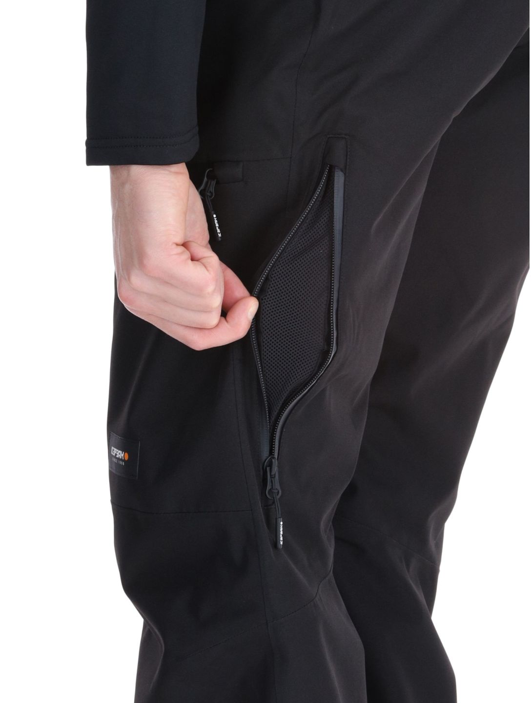 Icepeak, Caspian hardshell ski pants men Black black 