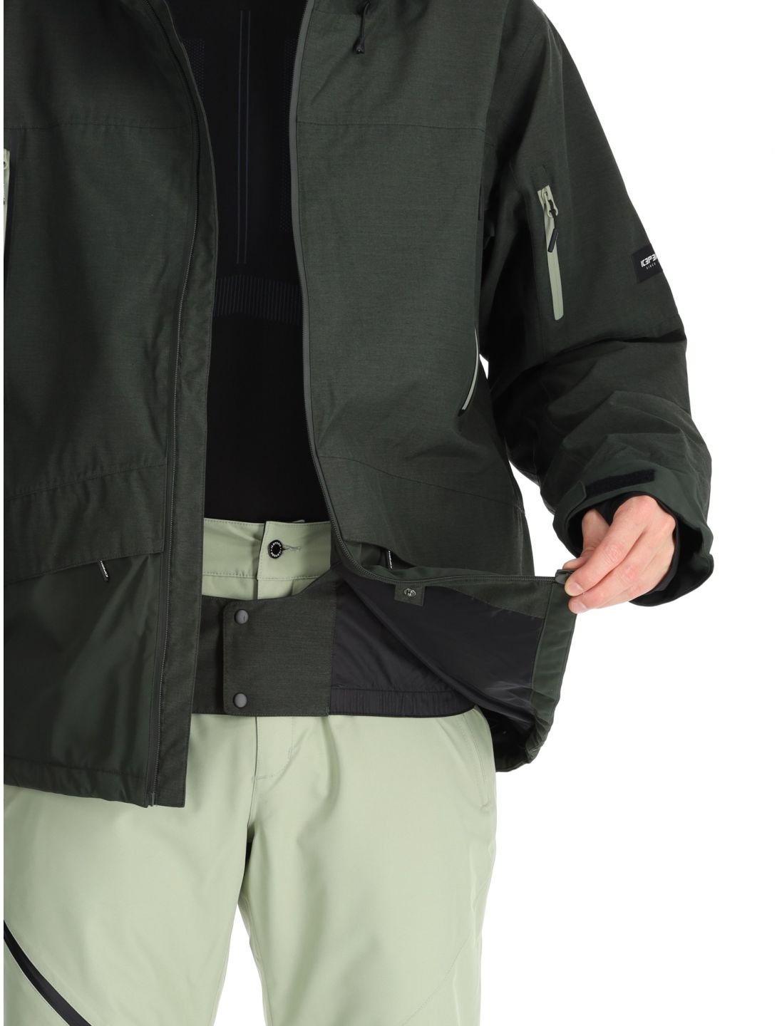 Icepeak, Castres ski jacket men Dark Olive green 