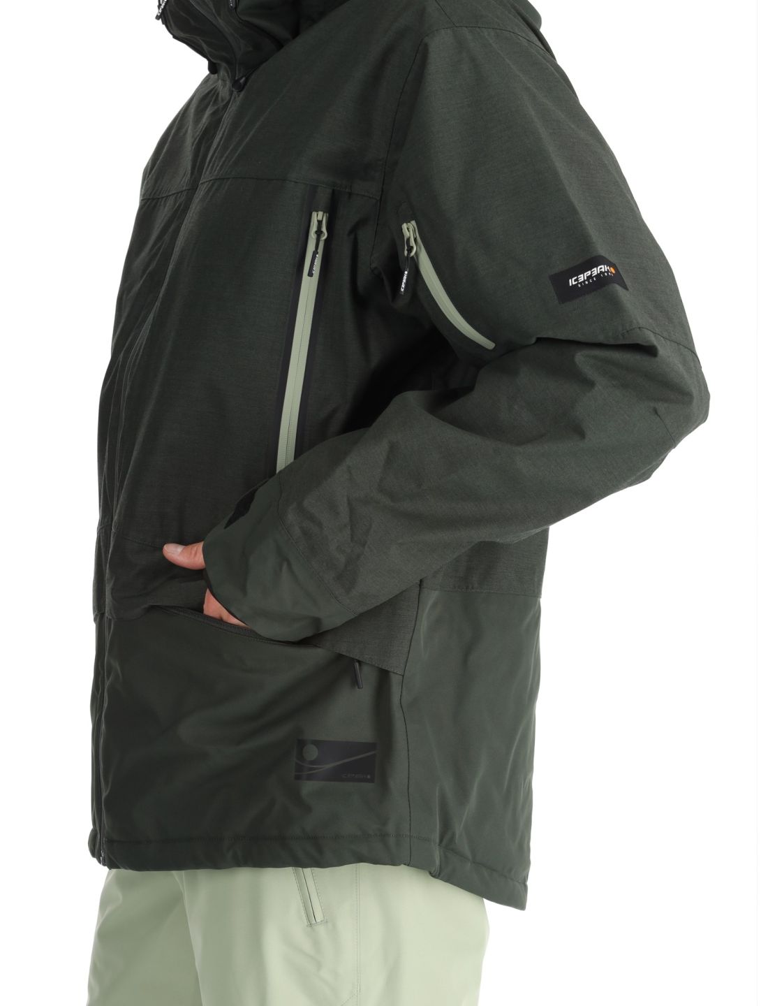 Icepeak, Castres ski jacket men Dark Olive green 