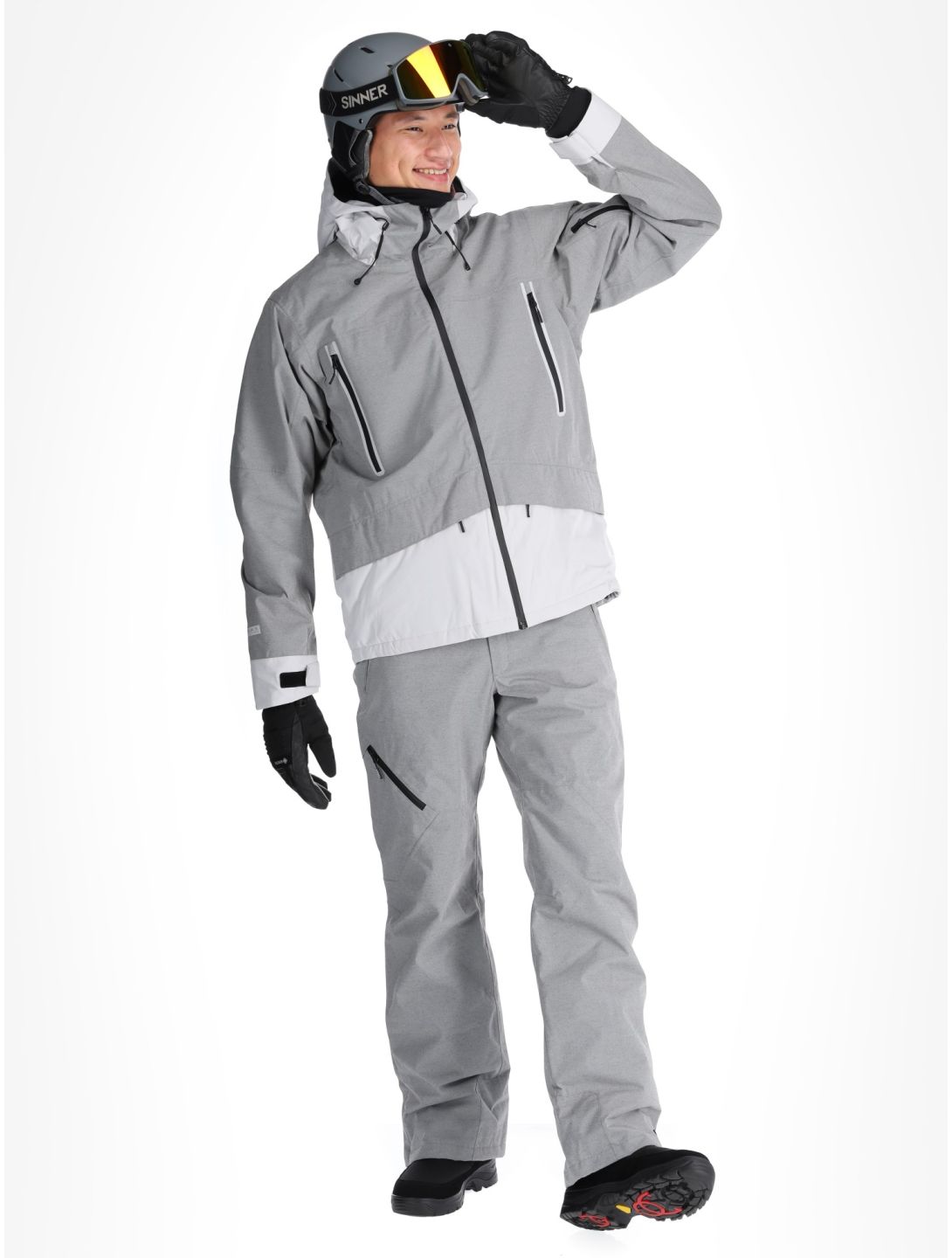 Icepeak, Castres ski jacket men Light Grey grey 