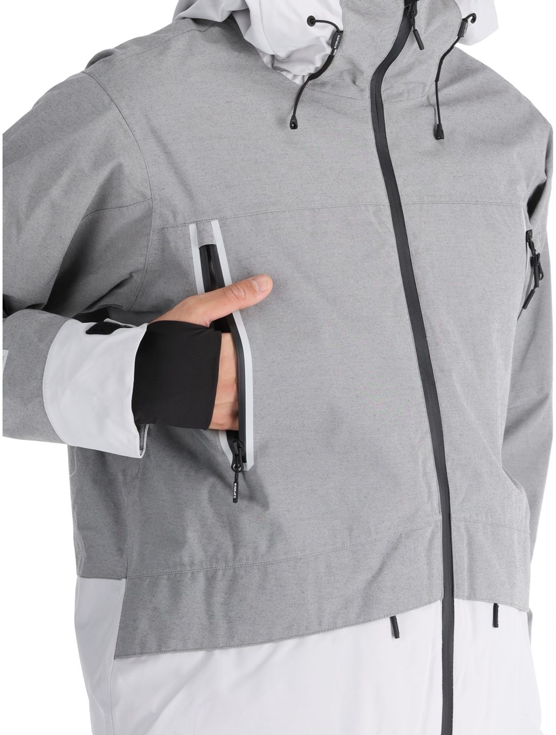 Icepeak, Castres ski jacket men Light Grey grey 