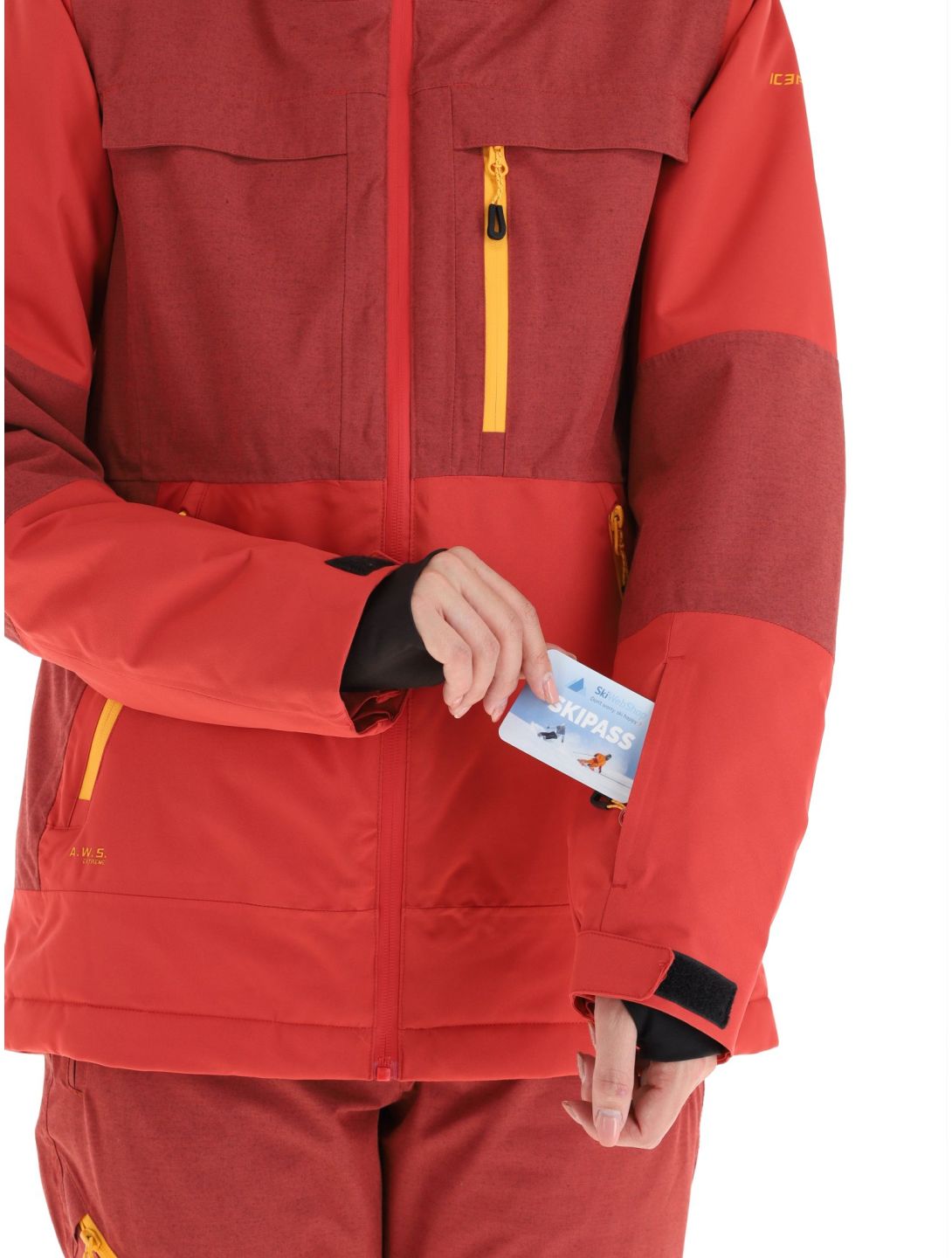 Icepeak, Cavour ski jacket women Cranberry red 