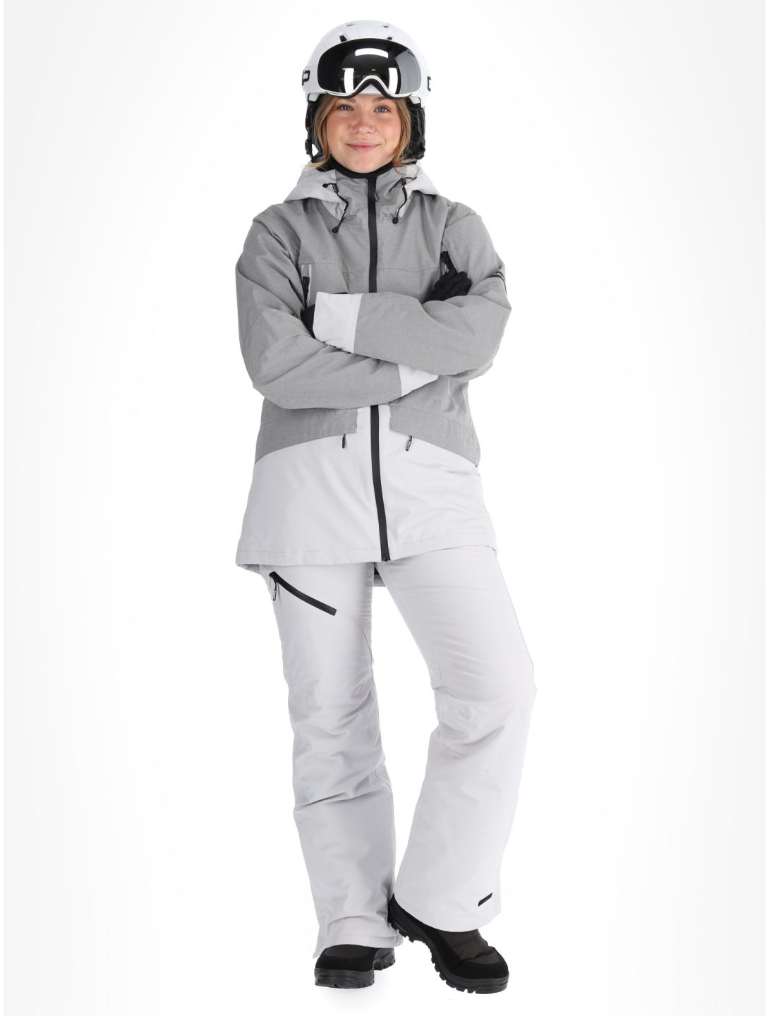 Icepeak, Cavour ski jacket women Light Grey grey 