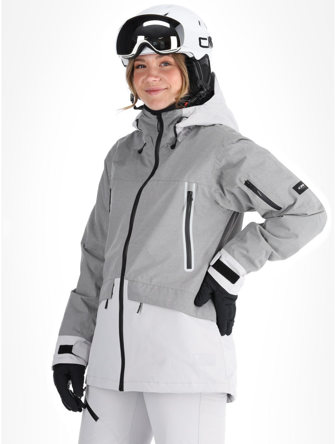 Icepeak, Cavour ski jacket women Light Grey grey 