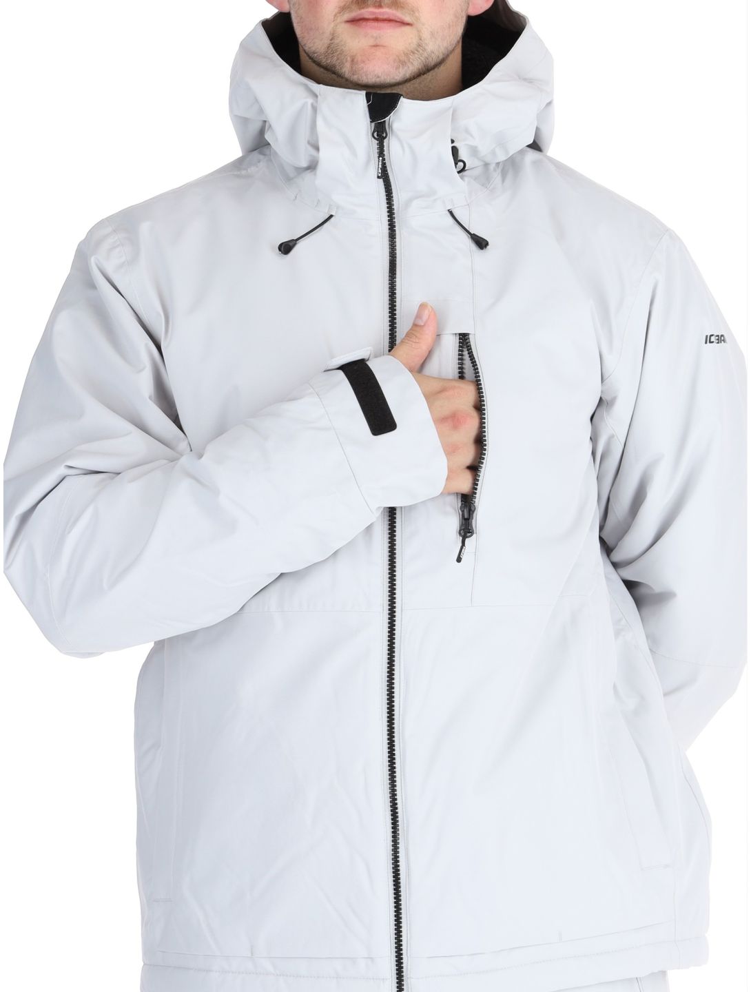 Icepeak, Chester ski jacket men Light Grey grey 