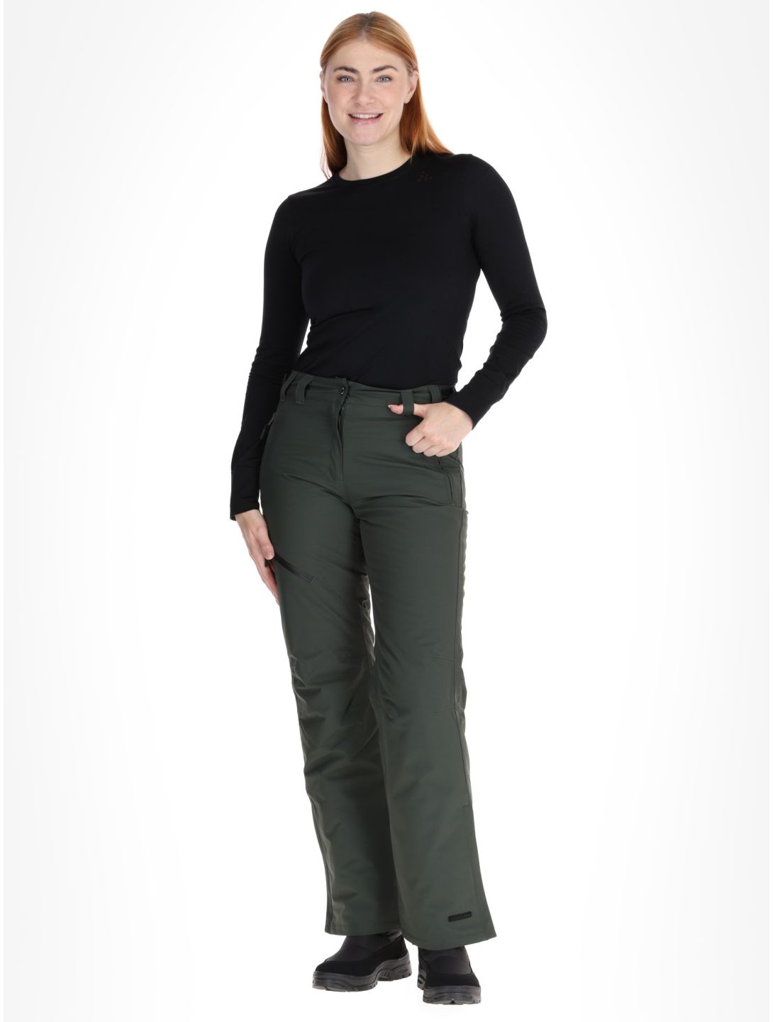 Icepeak, Curlew ski pants women Dark Olive green 