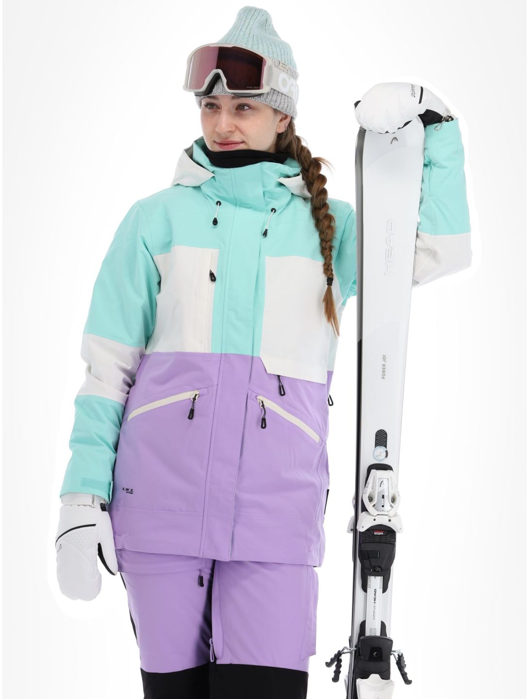 Icepeak, Curran ski jacket women Light Green green, purple 