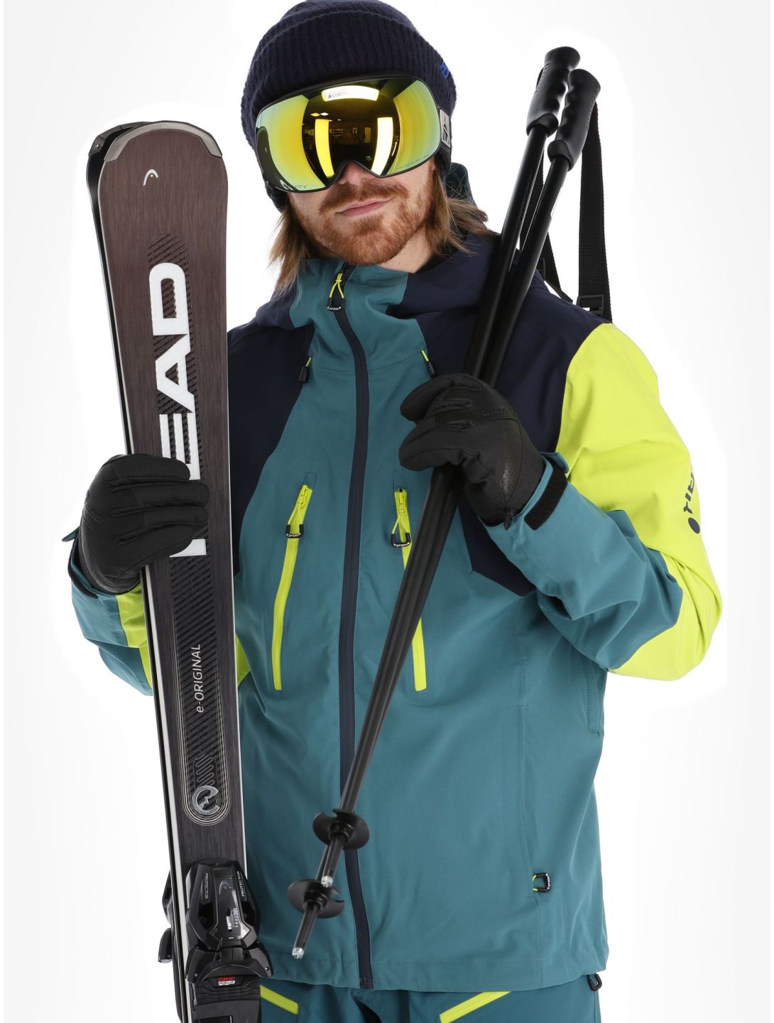 Icepeak, Dassow hardshell ski jacket men Emerald green 