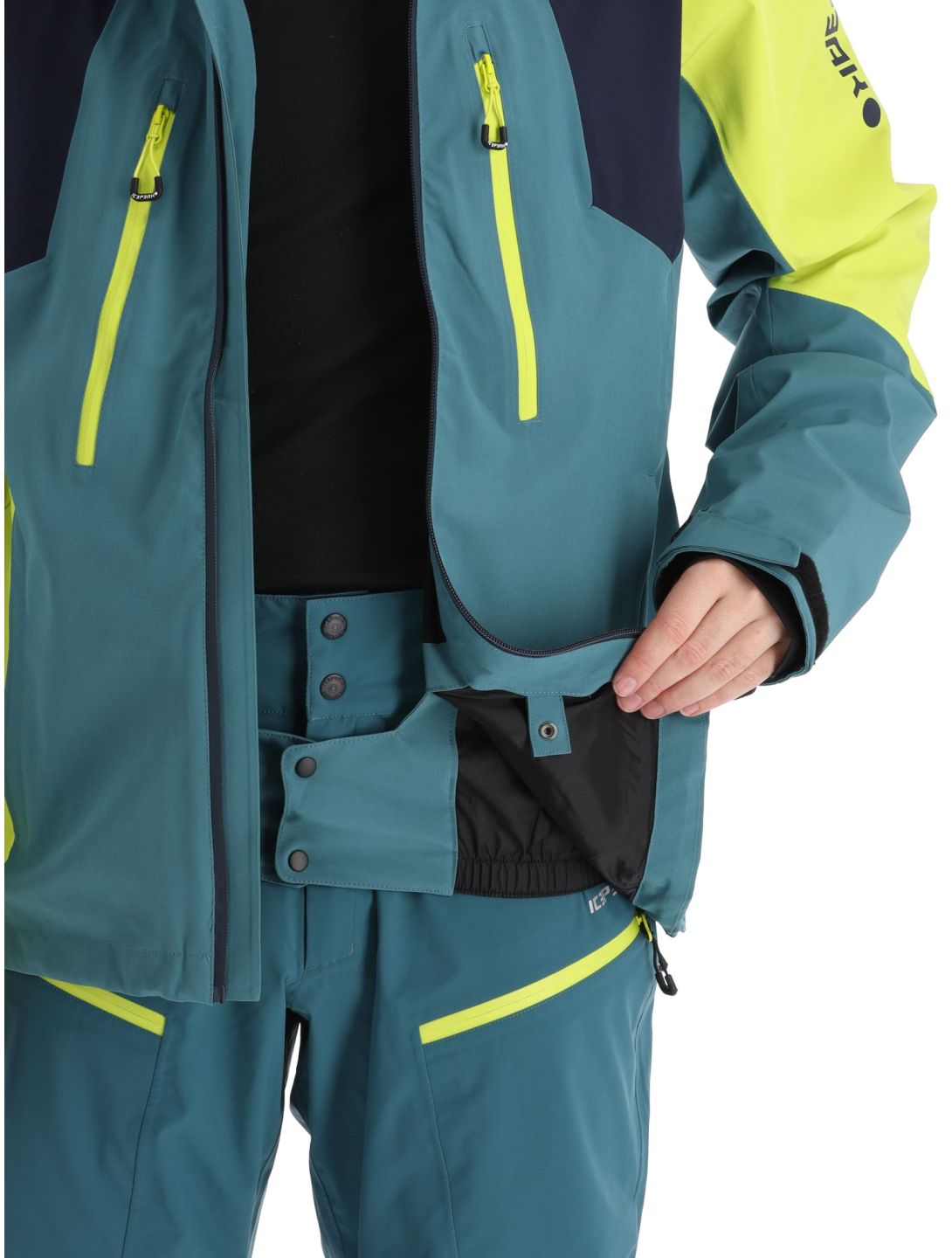 Icepeak, Dassow hardshell ski jacket men Emerald green 