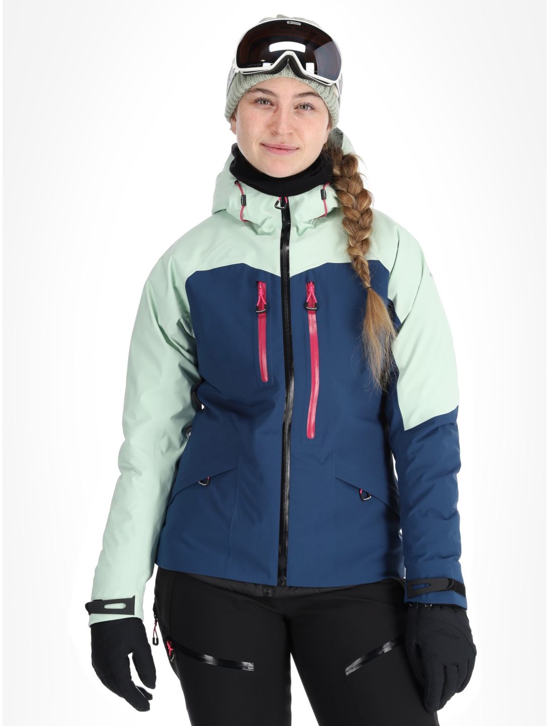 Icepeak, Datteln hardshell ski jacket women Aloe green 