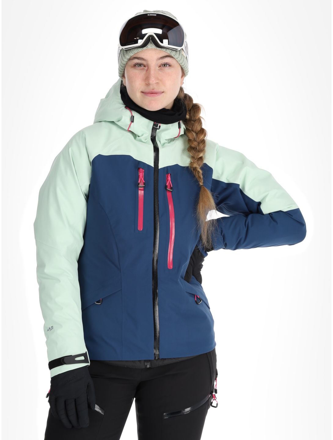 Icepeak, Datteln hardshell ski jacket women Aloe green 