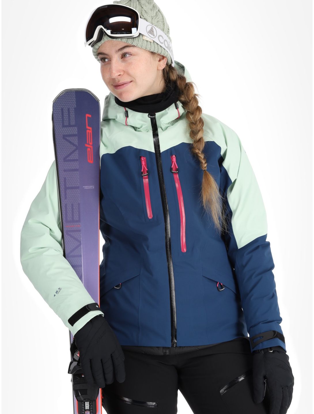 Icepeak, Datteln hardshell ski jacket women Aloe green 