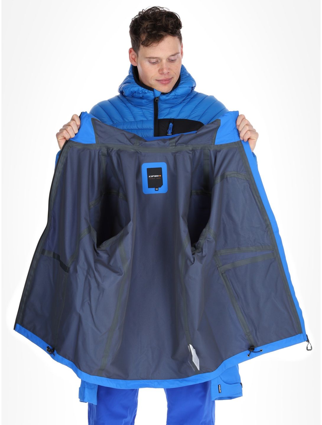 Icepeak, Decatur hardshell ski jacket men Blue blue 