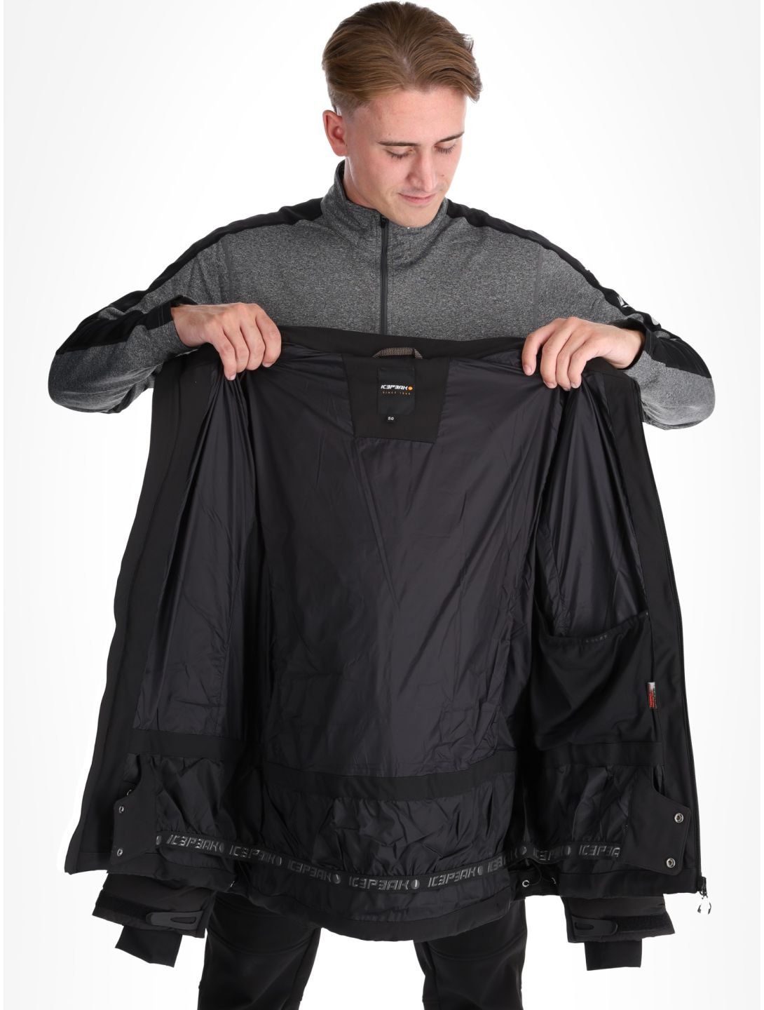 Icepeak, Dickinson ski jacket men Black black 