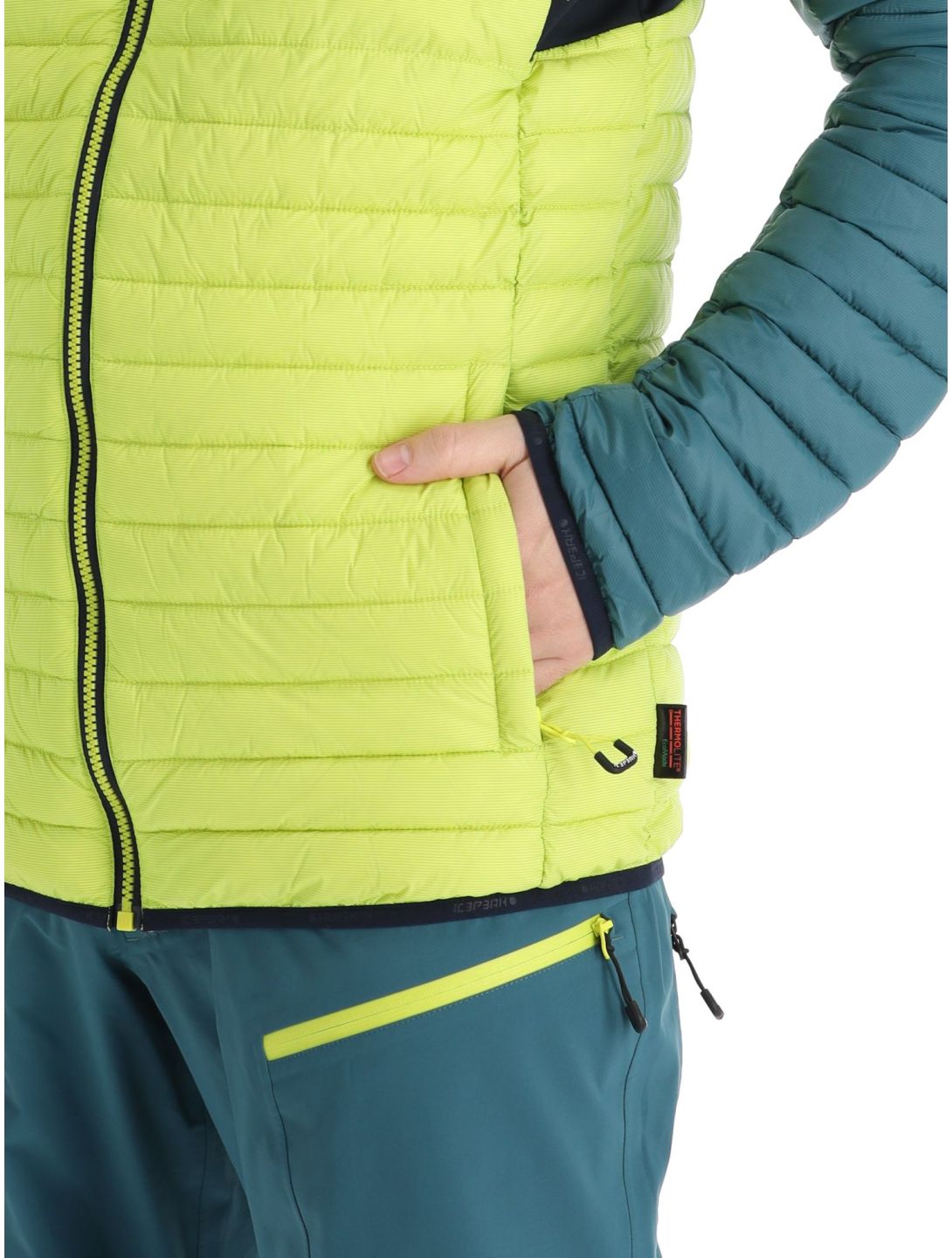 Icepeak, Dillon down jacket men Light Green green 