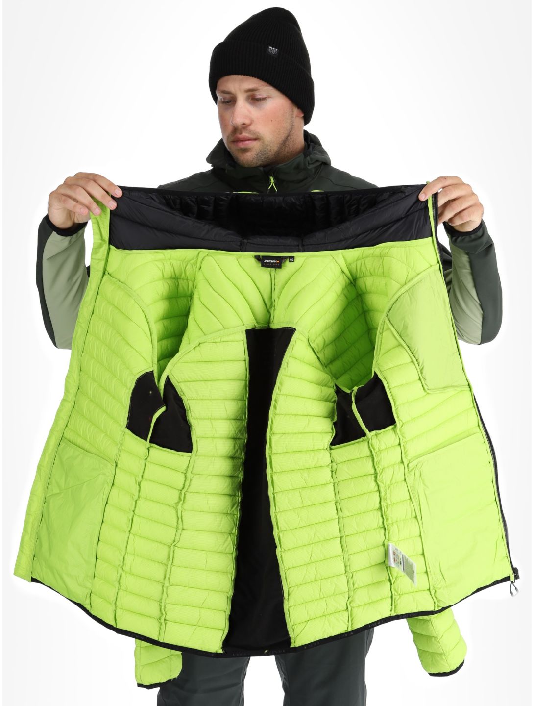 Icepeak, Dillon down jacket men Light Green green 