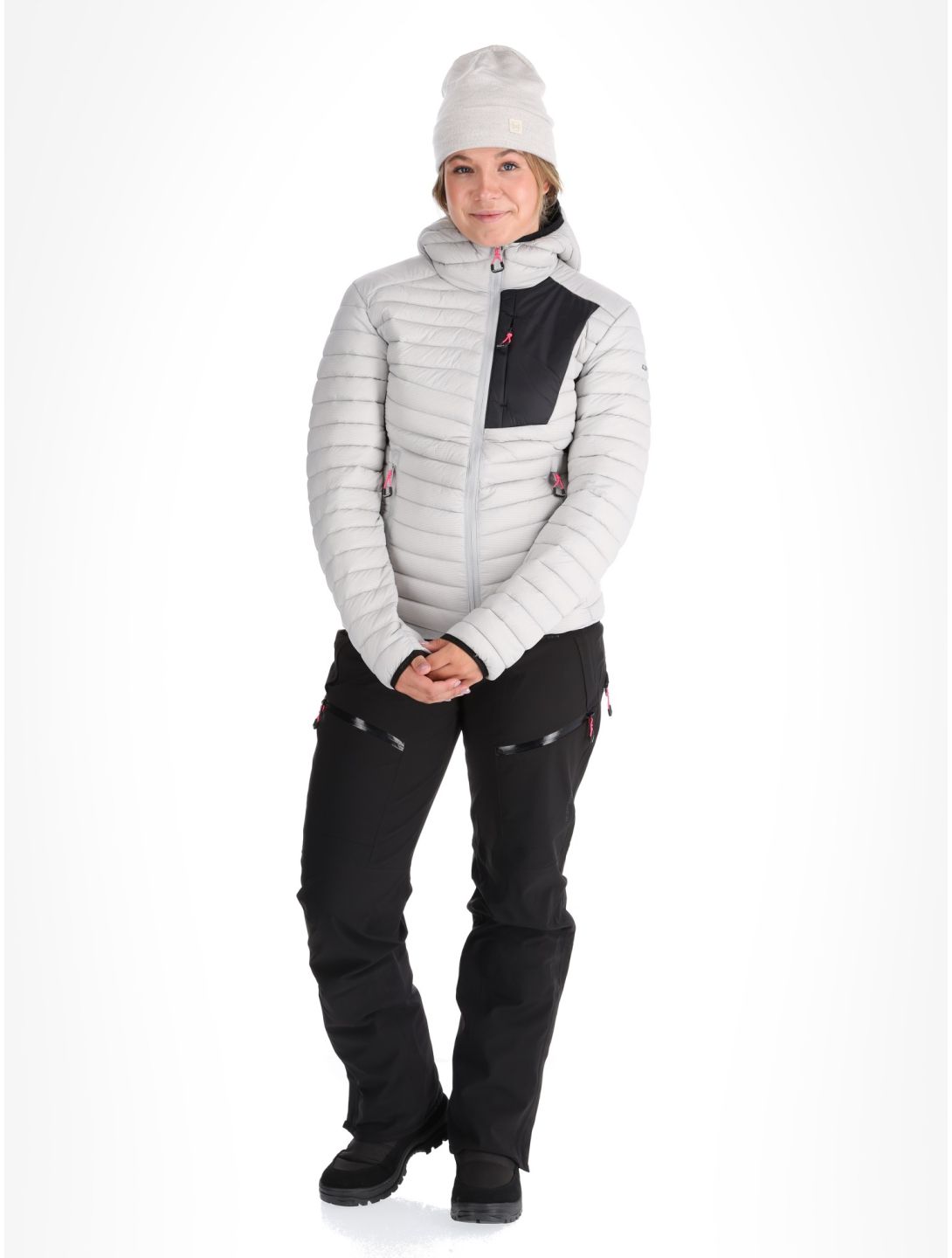 Icepeak, Dix down jacket women Light Grey grey 