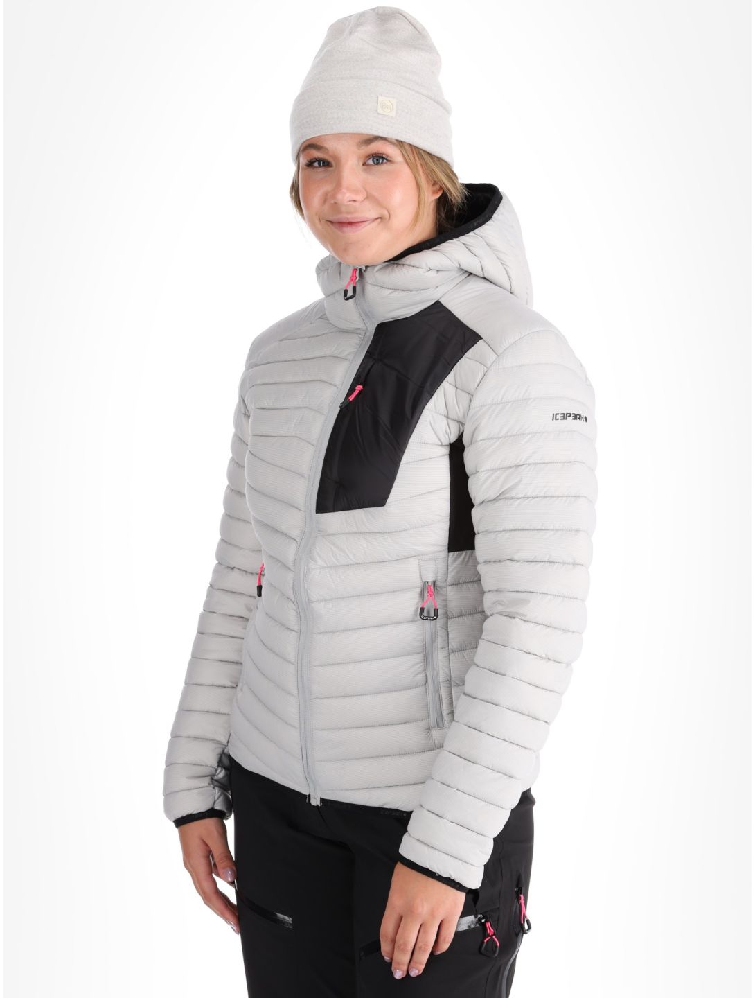 Icepeak, Dix down jacket women Light Grey grey 