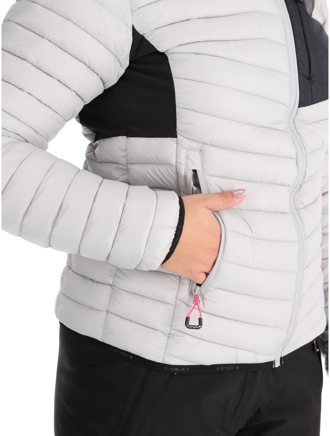 Icepeak, Dix down jacket women Light Grey grey 