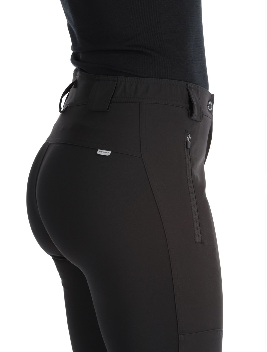 Icepeak, Doral softshell ski pants women Basic Black black 