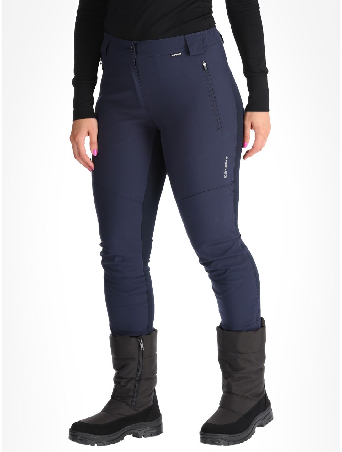 Icepeak, Doral softshell ski pants women Dark Blue blue 