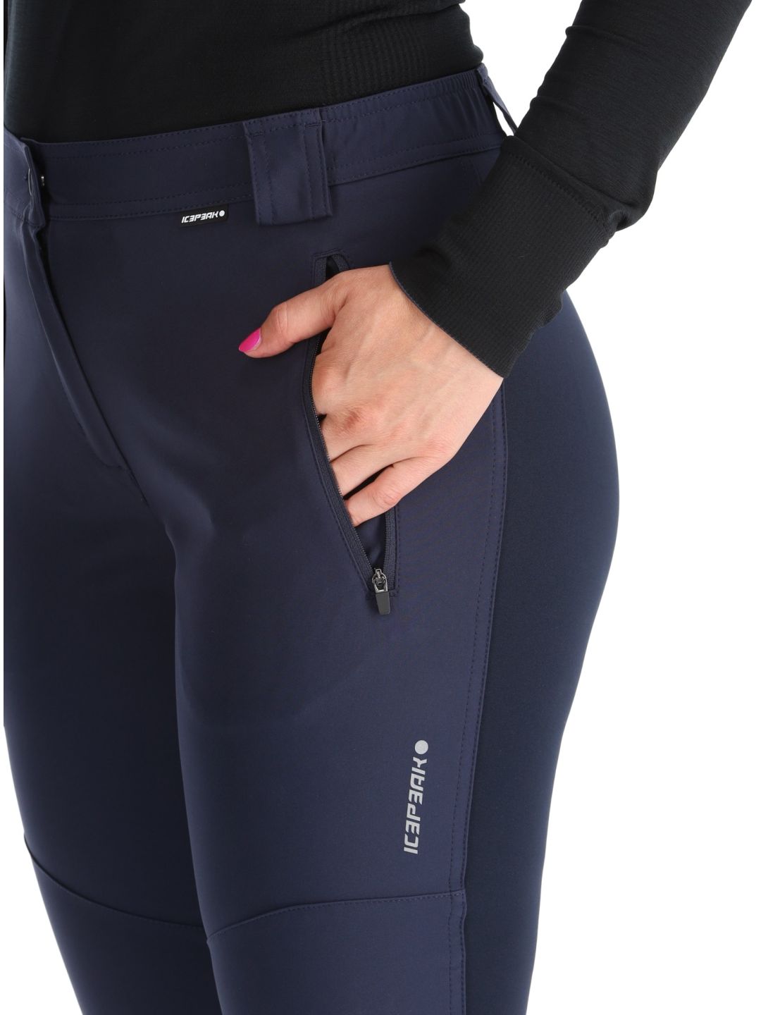 Icepeak, Doral softshell ski pants women Dark Blue blue 