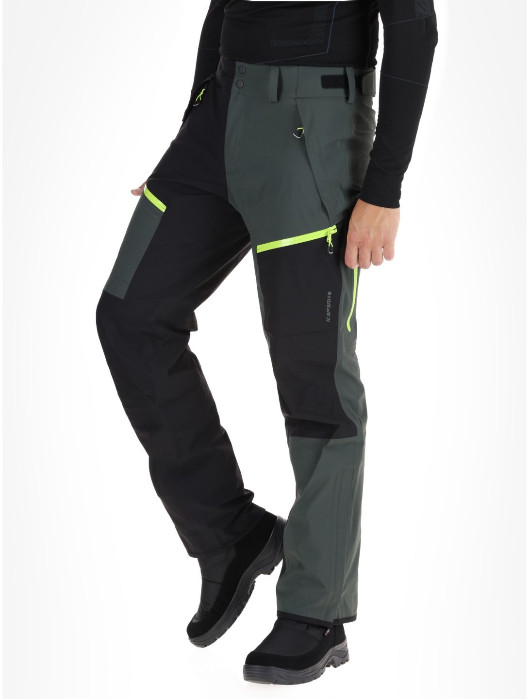 Icepeak, Dudley hardshell ski pants men Dark Olive green 