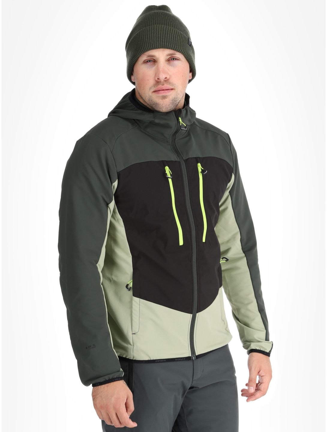 Icepeak, Durham softshell ski jacket men Asparagus green 