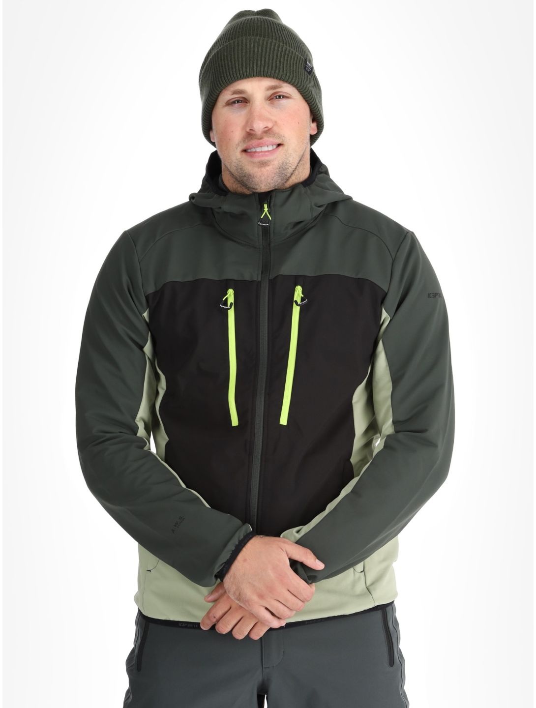 Icepeak, Durham softshell ski jacket men Asparagus green 