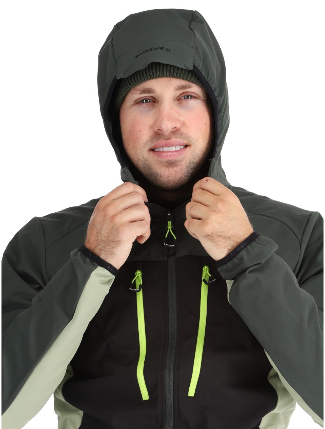 Icepeak, Durham softshell ski jacket men Asparagus green 